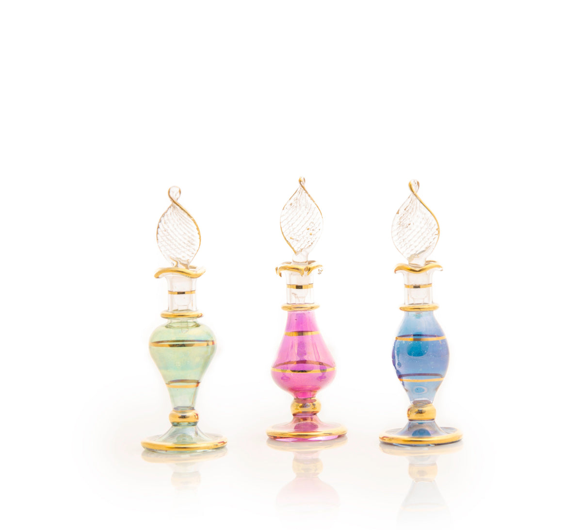 Habiba Mini Classic — hand-blown Egyptian glass perfume bottle, Model 11, wholesale from Cairo