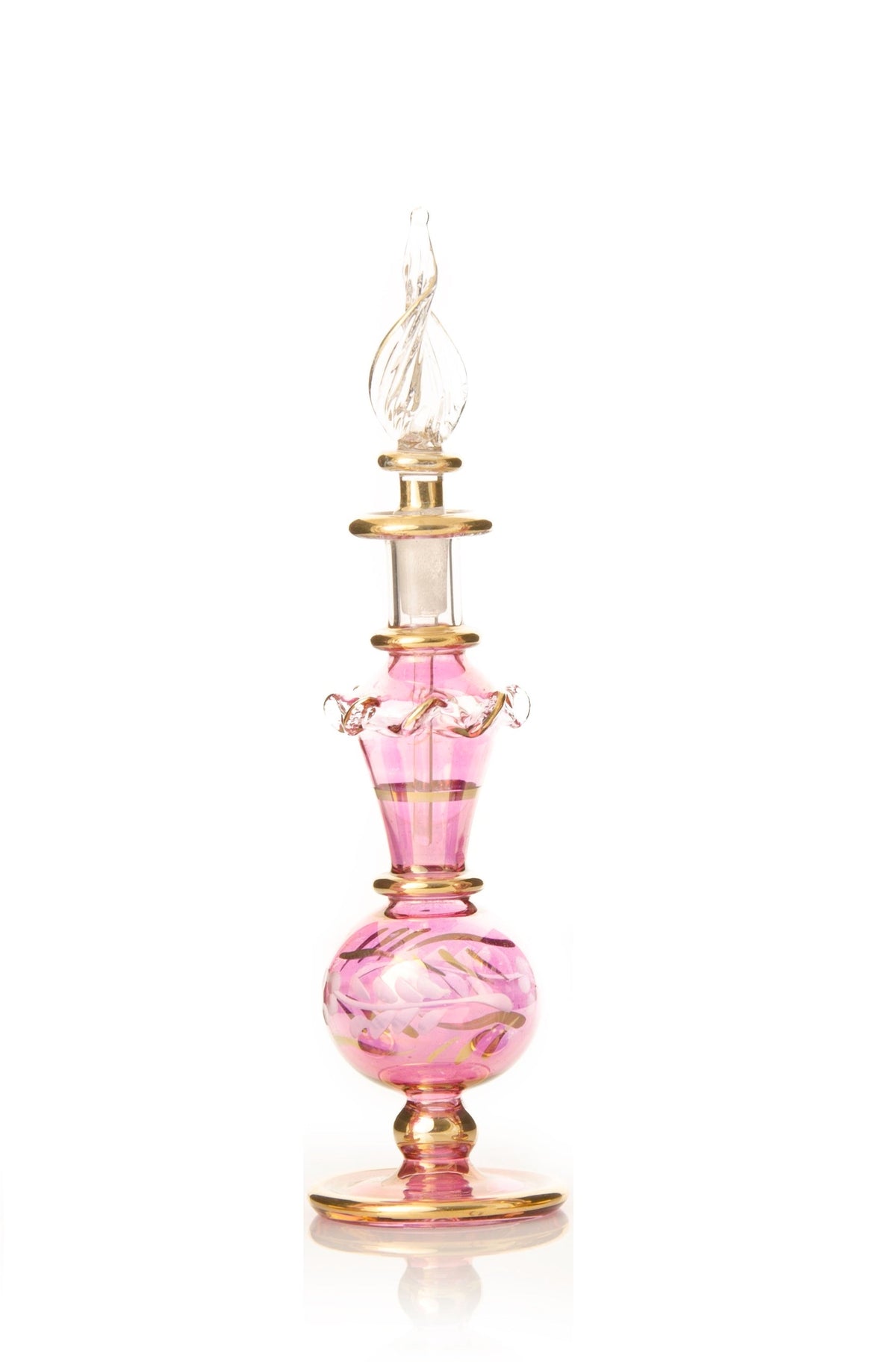 Rania Engraved Rose Egyptian glass perfume bottle, Model 14 — third view