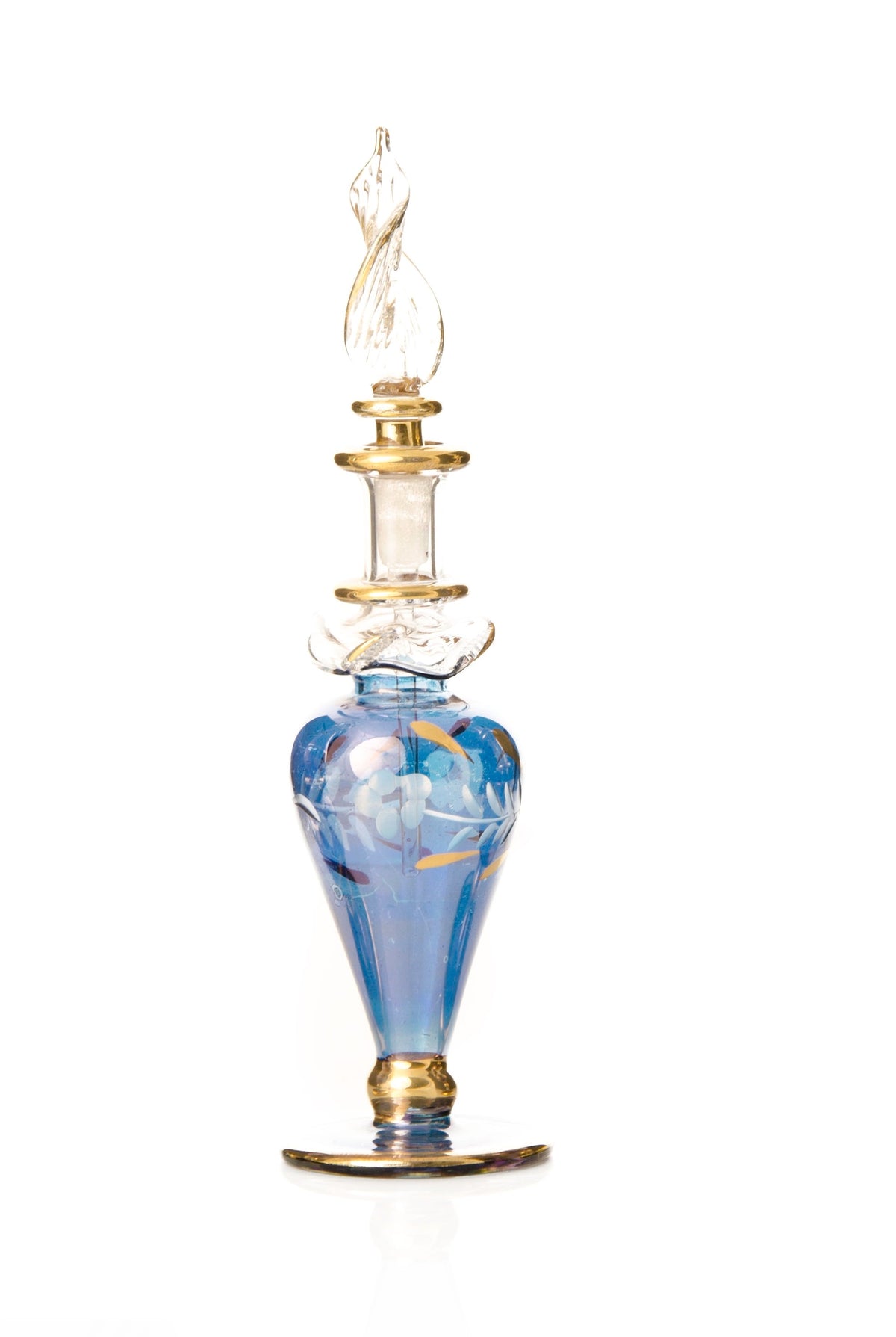 Bidaya starter pack — 12 ml engraved Egyptian glass perfume bottles with gold rims