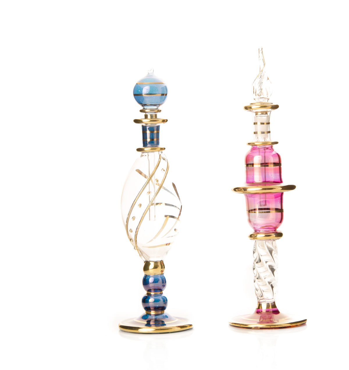 Tamara Berry Column — hand-blown Egyptian glass perfume bottle, Model 46, wholesale from Cairo