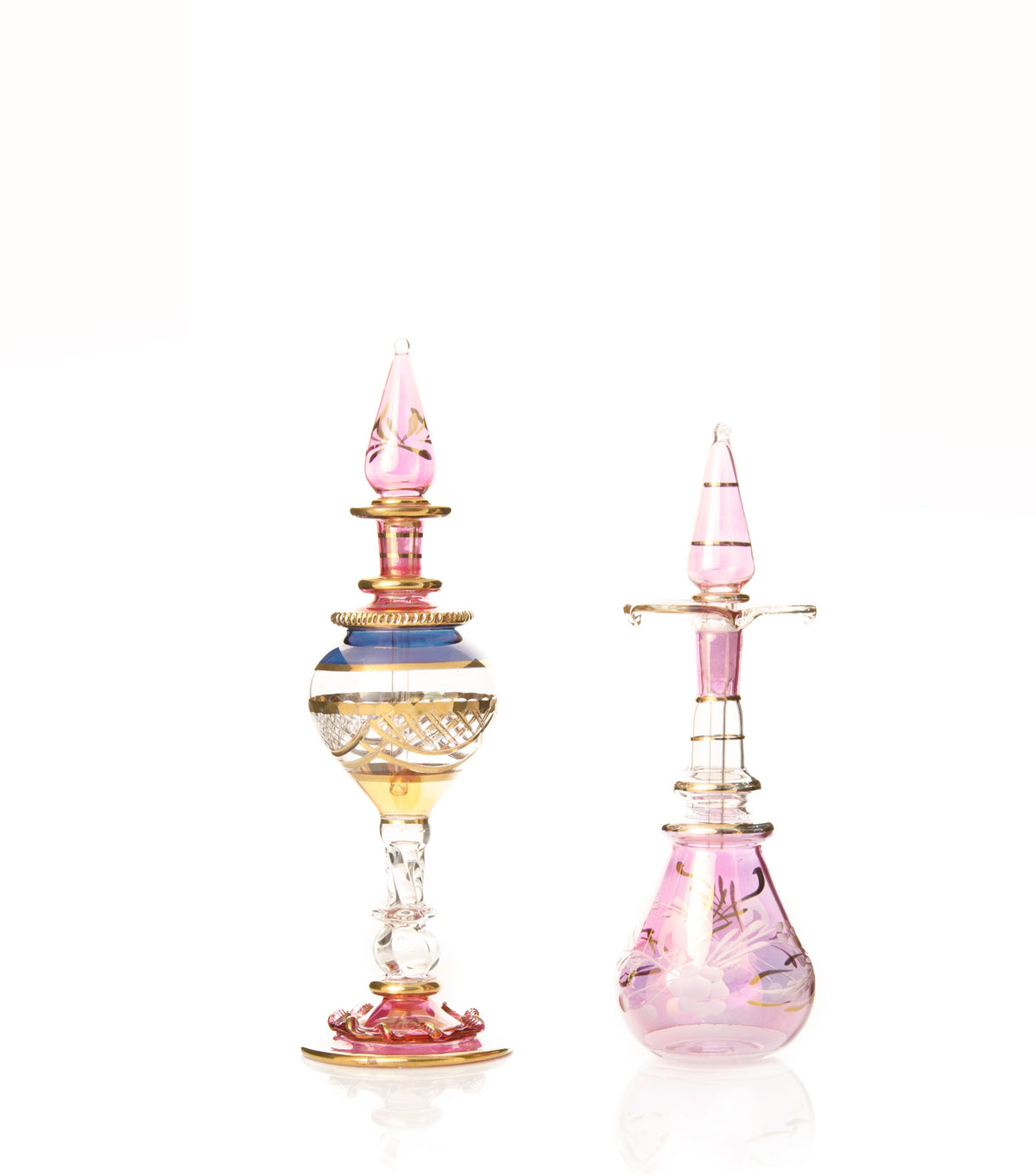 Egyptian glass perfume bottle, Model 54 — hand-blown wholesale from Cairo